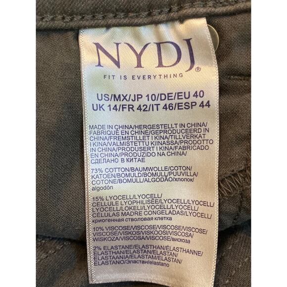 NYDJ Women's Jeans Marilyn Straight Leg Size 10 Vintage Pewter Gray NWT - Picture 7 of 8